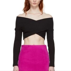 Opening Ceremony Black Cropped Sweater